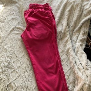 Hot pink crop pants